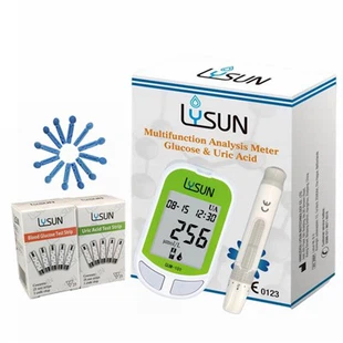 Lysun多機能尿酸血糖試験メーターパーソナルヘルスケア